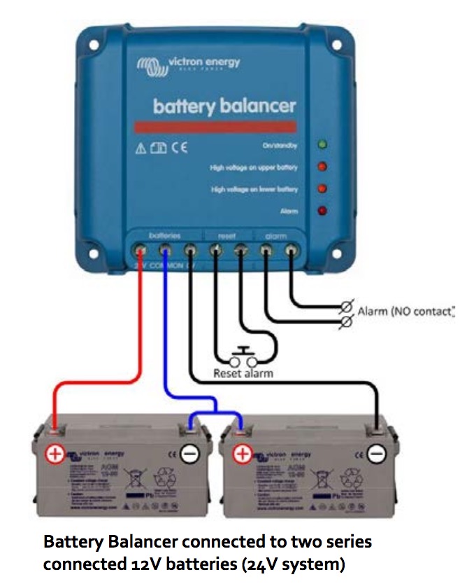 Victron Battery Balancer Connected
