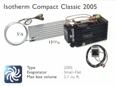 Isotherm 2505 Magnum Compact Water Cooled Large O-evap Evap. Door,  7 cu ft fridge or 2.3 cu. ft. freezer 