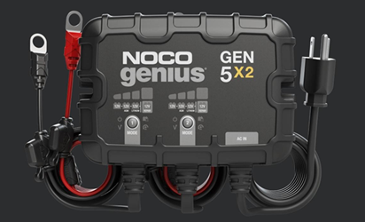 NOCO GEN5X2  12V 2-Bank, 10-Amp On-Board Battery Charger 