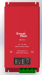 Sterling Power Battery to Battery Charger 12V input to 12V output 120 amp DC powered charger 