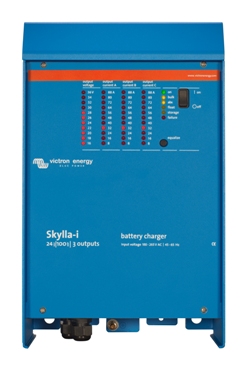 Skylla-i 100A/24V/3 Bank Battery Charger Victron, Skylla i, SKI024100002, Battery Charger, 24V, 100A, 3Bank