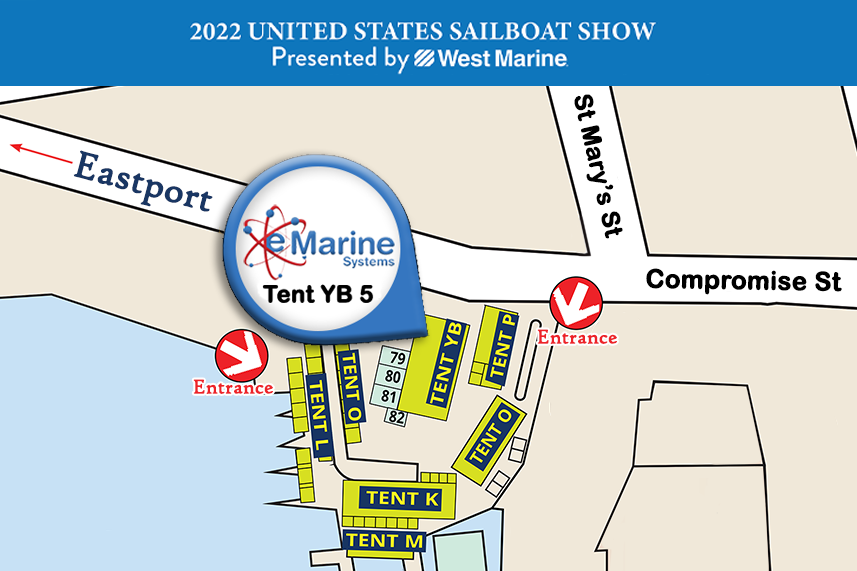 annapolis sailboat show map