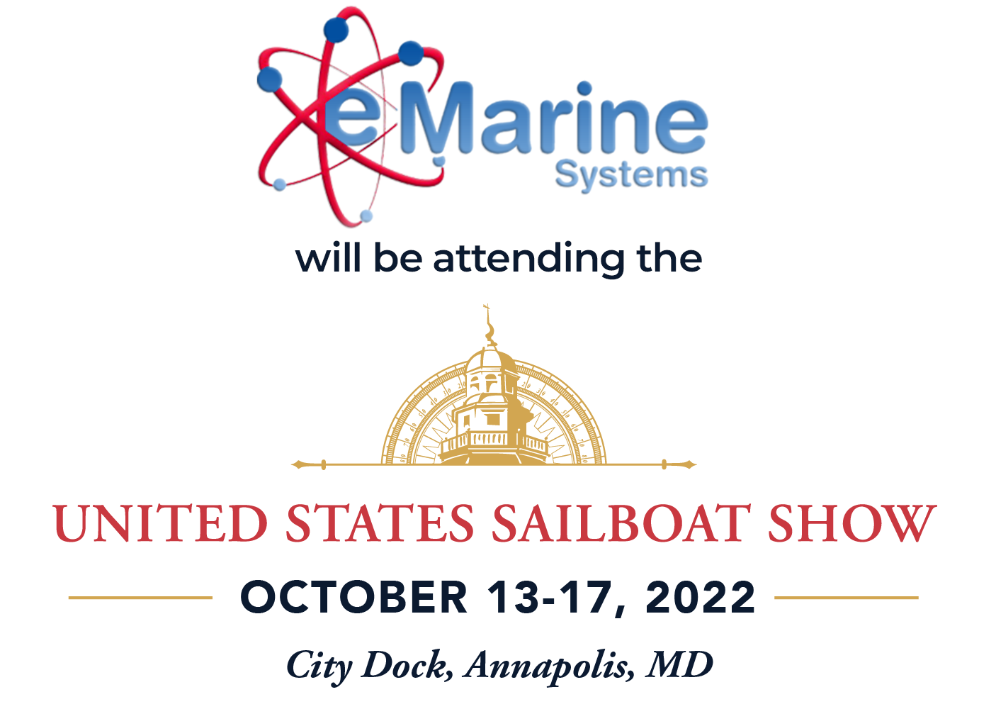 eMarine and Annapolis Boat Show Logo