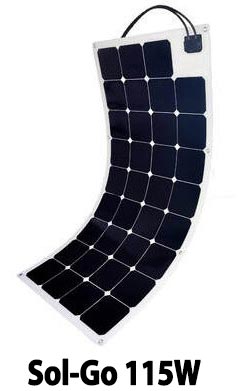 Sol-Go Semi-Flexible 115 Watt Solar Panel