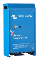 Phoenix 25A/24V/2 Bank + 1Aux Battery Charger Victron, Phoenix, PCH024025001, Battery Charger, 24V, 25A, 2 Bank+1 Auxiliary 