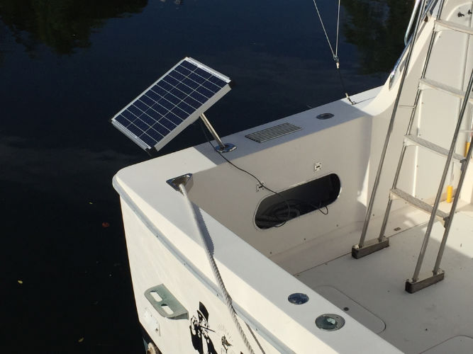 Solar Fishing Pole 30W 12VDC Battery Charger - e Marine Systems