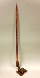 Copper Rod 18" with Adjustable Base Copper Rod, Lightning Protection