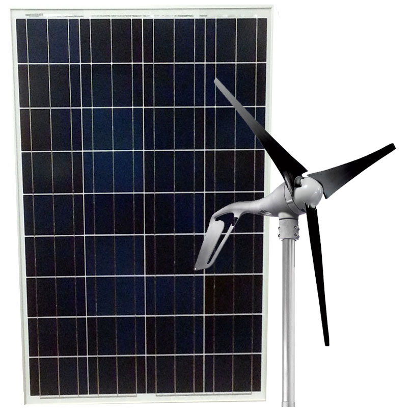 12V Hybrid kit - Air Breeze Wind 200W/Solarland Panel 100W Air Breeze - eMarine