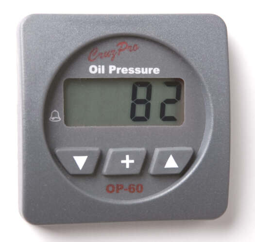 CruzPro OP60 Oil Pressure Gauge OP60, OP-60R Round, OP-60S Square, CruzPro OP60 Oil Pressure Gauge