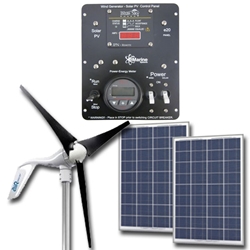 HYBRID AIR Breeze / 170W Solar - 12V Hybrid Solar Wind, Silent Wind, solar wind kit, green solution