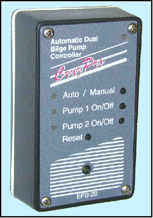 CruzPro EFS20 Automatic Dual Bilge Pump Controller 12V CruzPro EFS20/12, EFS20 12V, EFS20/12 dual bilge pump