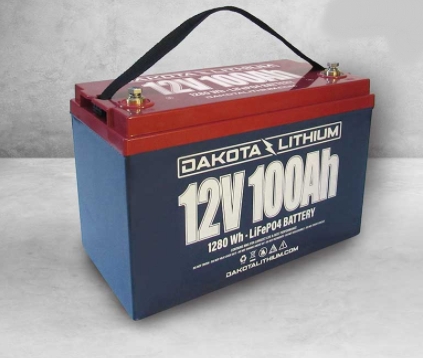 Dakota Lithium 12V 100 A-Hr 1280 Wh LifePO4 Battery #BDD12100