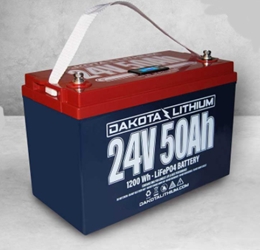 Dakota Lithium 24V 50 A-Hr  1203 Wh LifePO4 Battery 