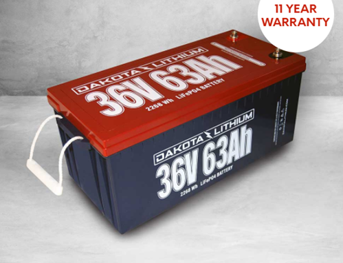 Dakota Lithium 36V 63 A-Hr 2268 Wh LifePO4 Battery #BDD36063