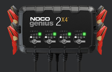 NOCO GENIUS2X4  6V/12V 4-Bank, 8-Amp Smart Battery Charger 