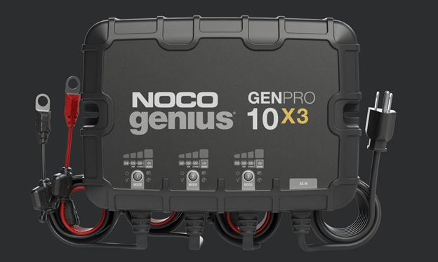 NOCO GENPRO10X3 12V 3-Bank 30-Amp On-Board Battery Charger