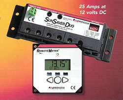 SunSaver Duo Bank 25A/12V charge cnt SunSaver Duo Bank, Charge controller, 12V 25A Charge Controller