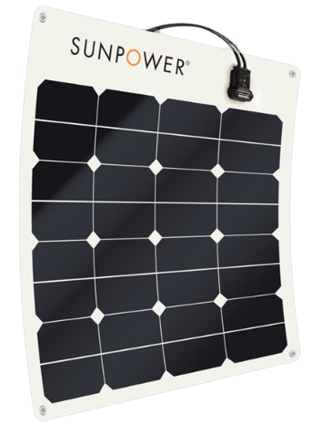 SunPower 50W Solar Panel 12V Premium SunPower 50W Solar Panel 12V